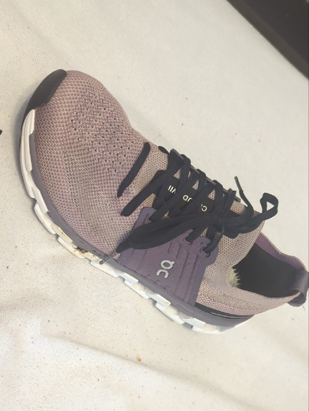 On Running Cloud Women's Sneakers — Dusty Mauve and Black - Picture 3 of 6